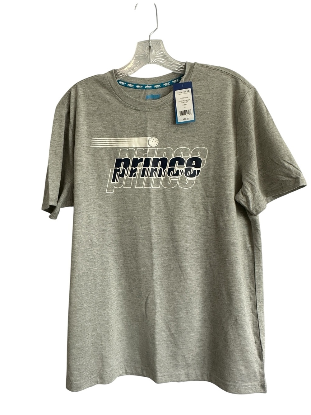 Prince Women T-shirt Small Grey Pickleball Lightweight Stretch New with Tag
